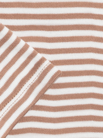 Organic Baby River Bodysuit -Truffle Stripe