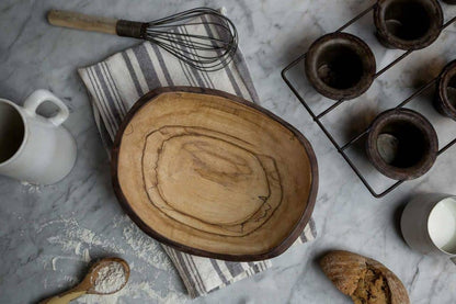 10" SPALTED MAPLE OVAL BOWL