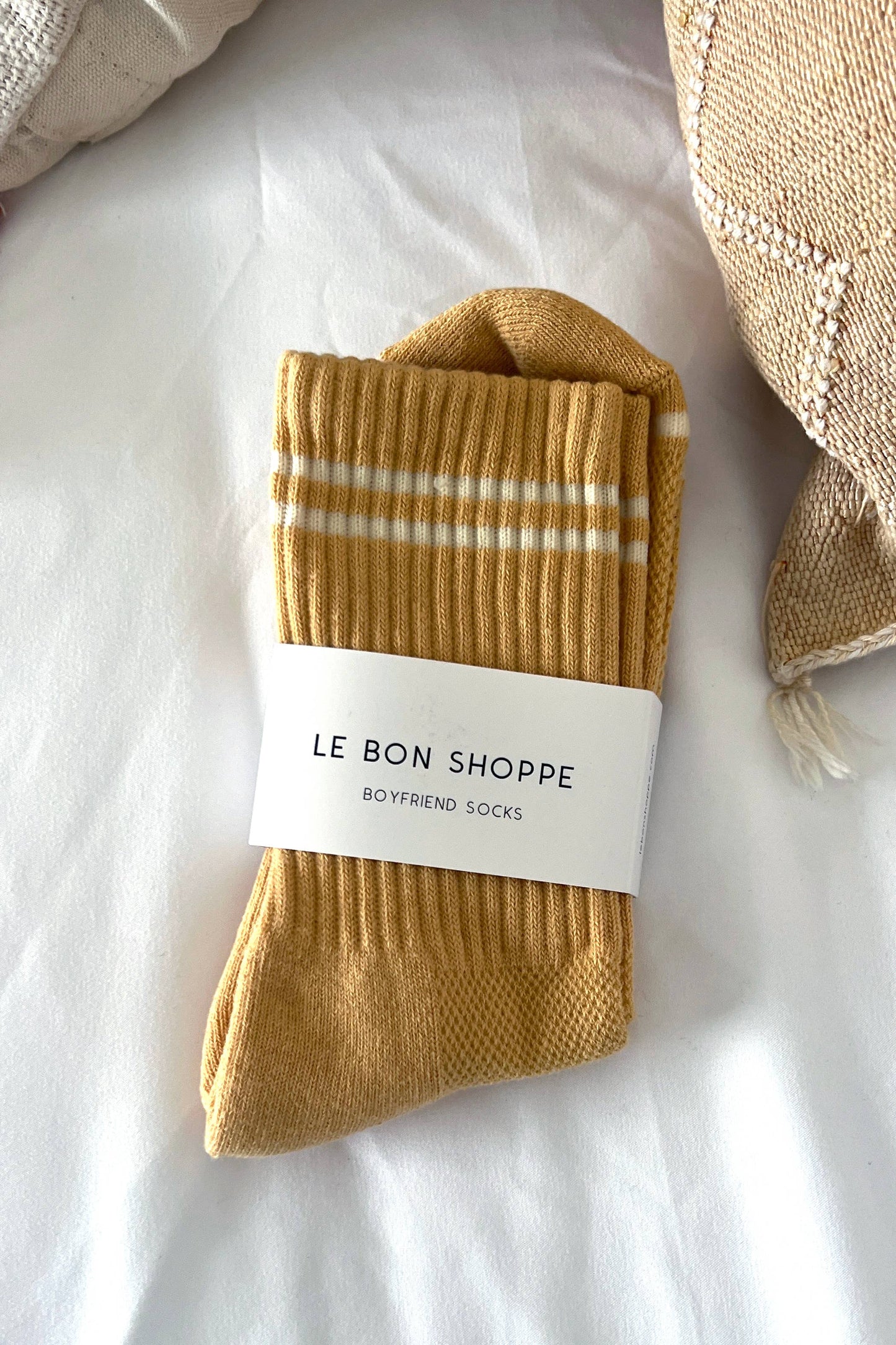 Boyfriend Socks: Cashew