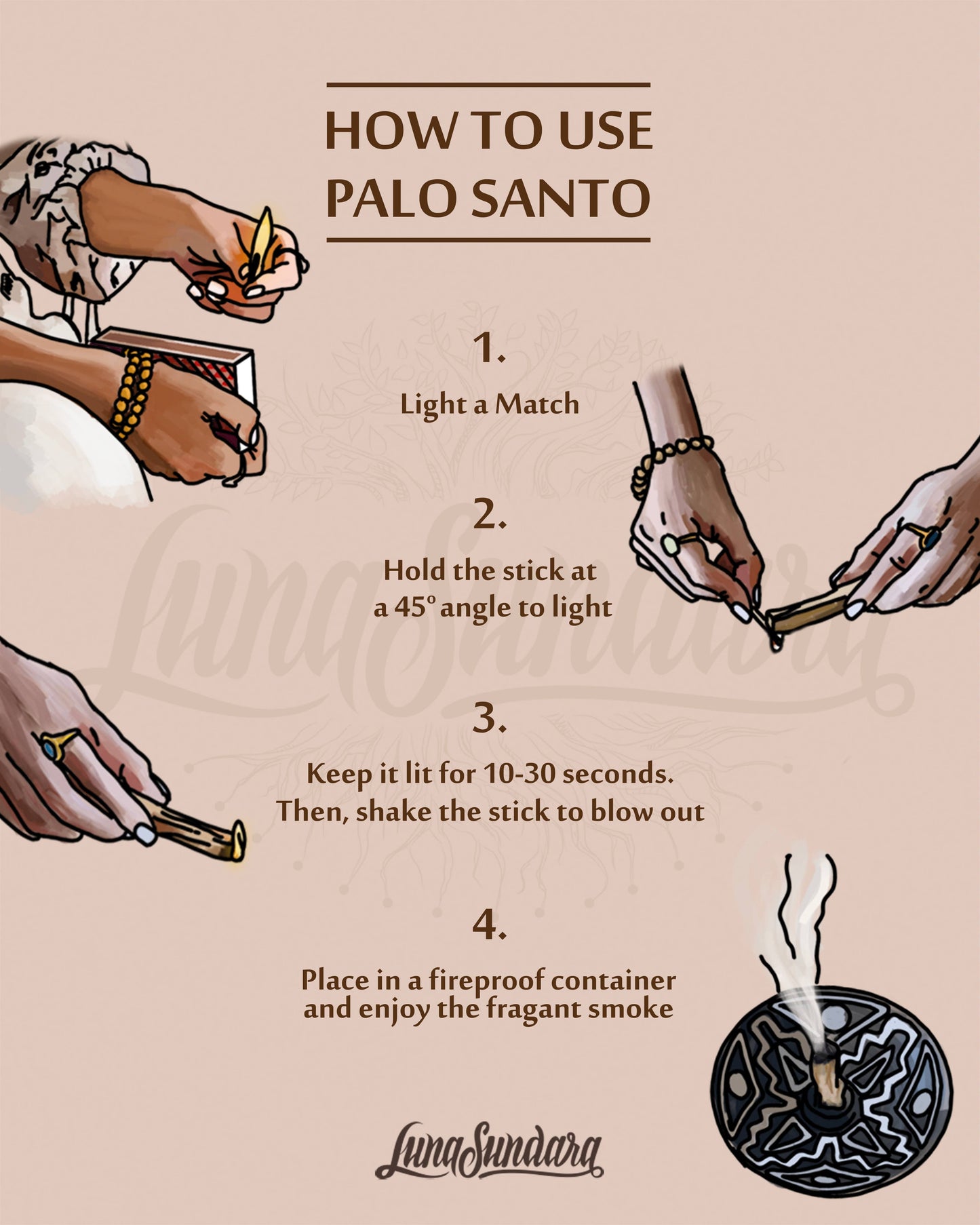 Premium Peruvian Palo Santo Smudging Sticks Single Pack