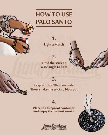 Premium Peruvian Palo Santo Smudging Sticks Single Pack