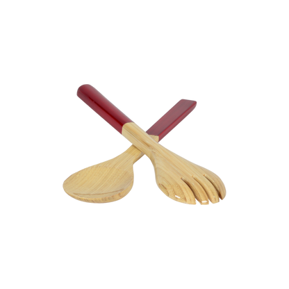 Small Bamboo Server Set: Nature Grey