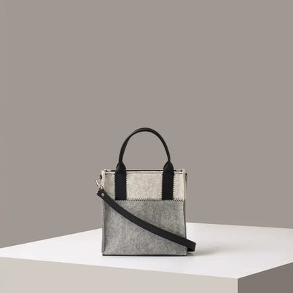 Jaunt Merino Wool Tote Granite/Heather White & Black