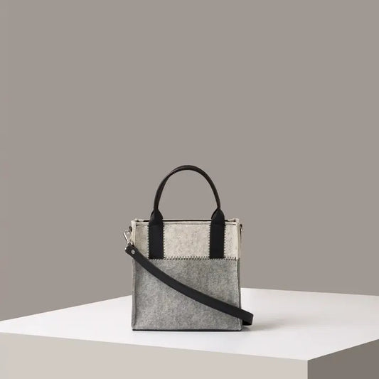 Jaunt Merino Wool Tote Granite/Heather White & Black