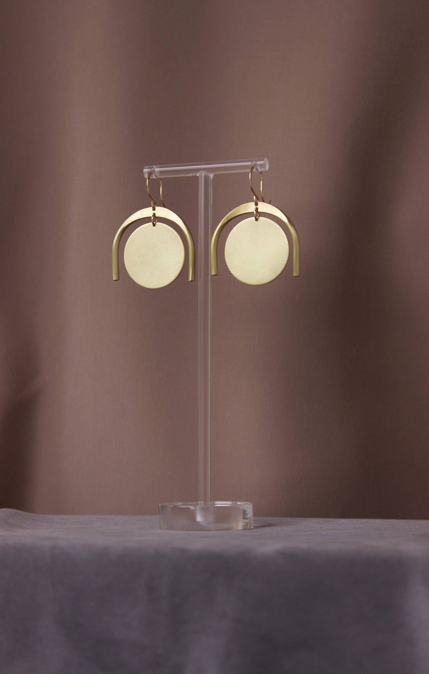 Large Thera Earrings Brass/GF EarWire