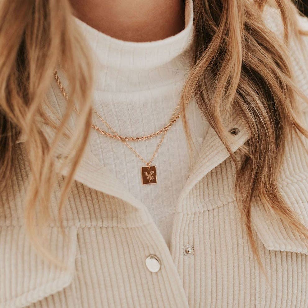 Gold Filled Rope Necklace
