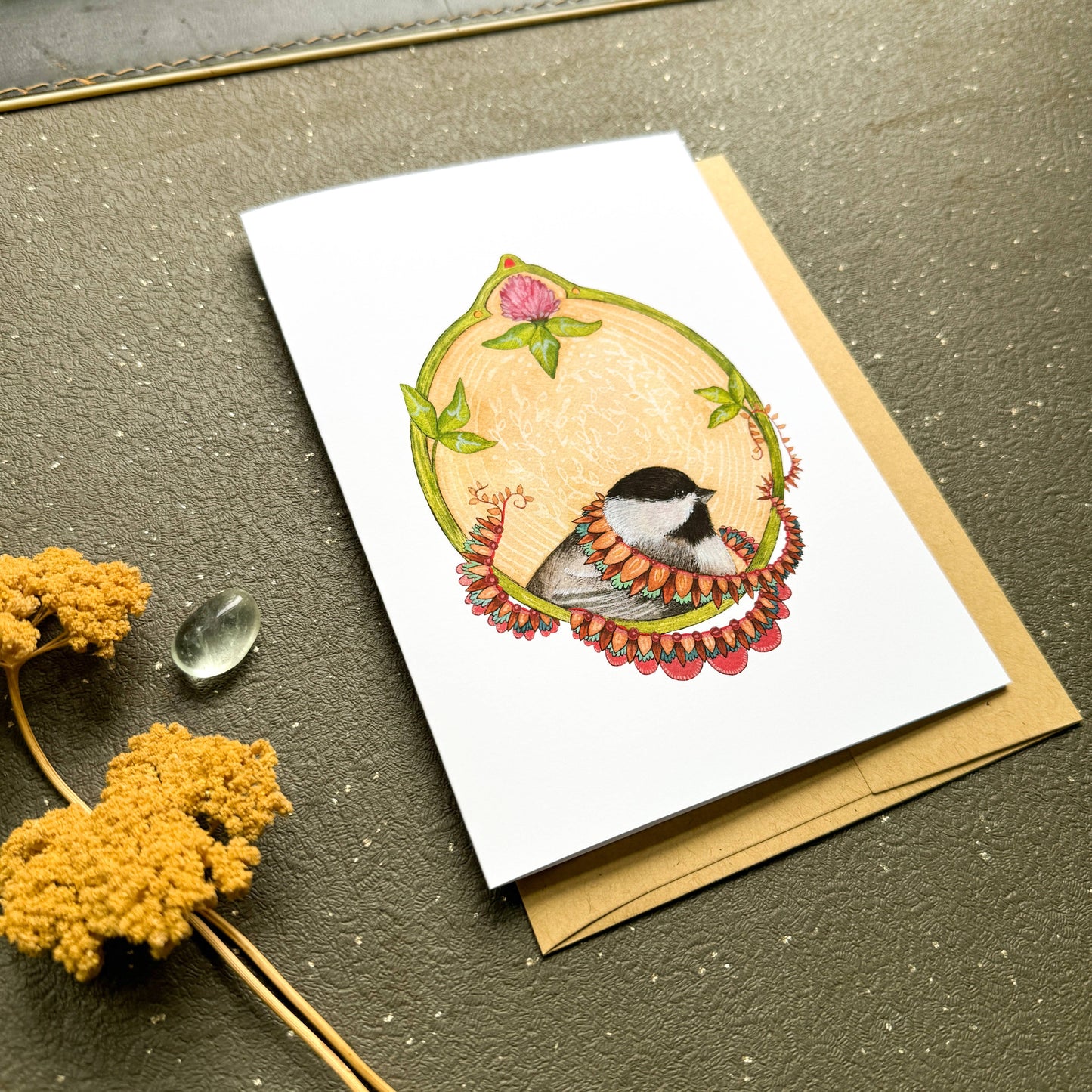 Chickadee of Clover Blank Card