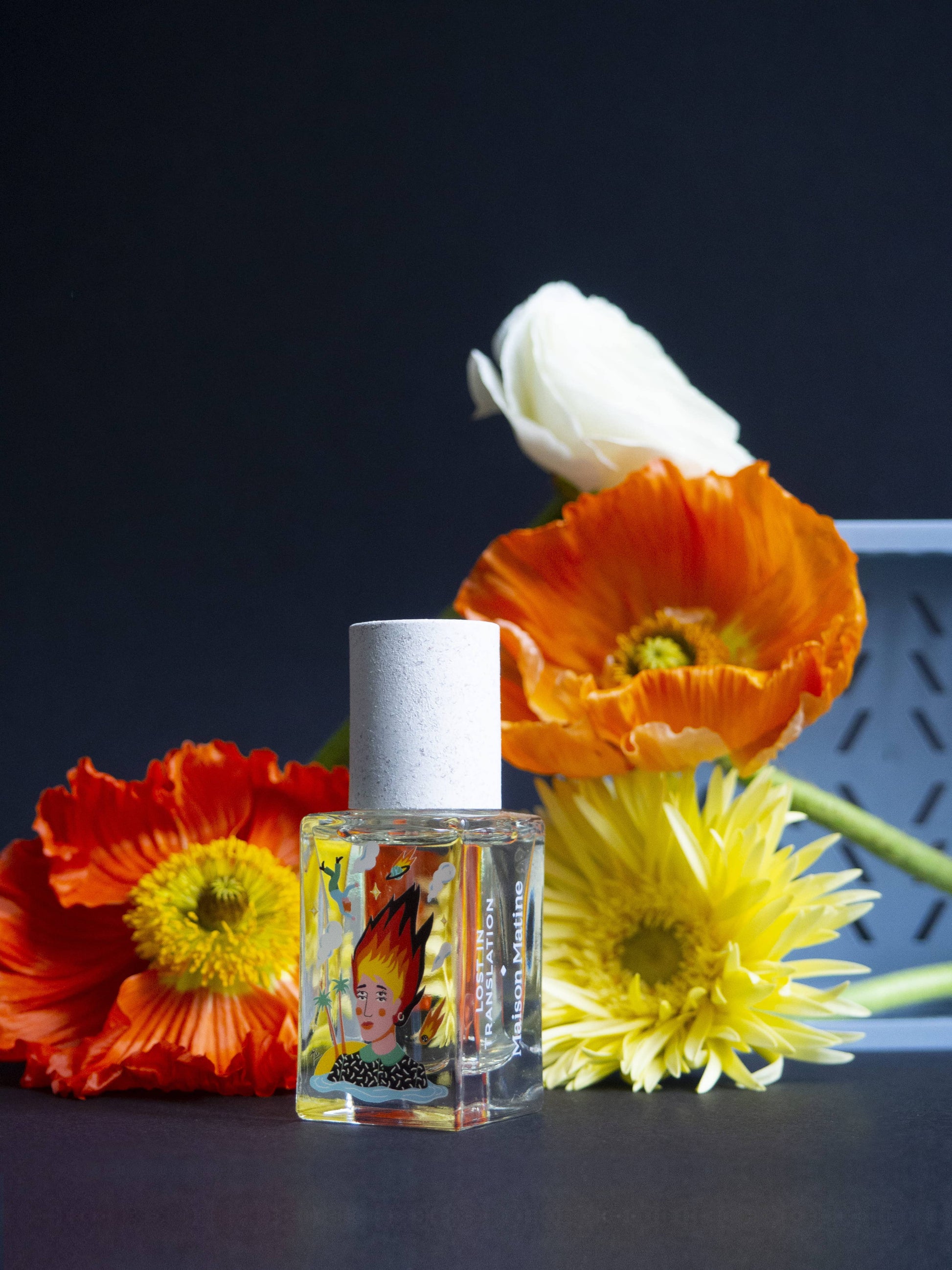 Bottle of Maison Matine's "Lost in Translation" French perfume.