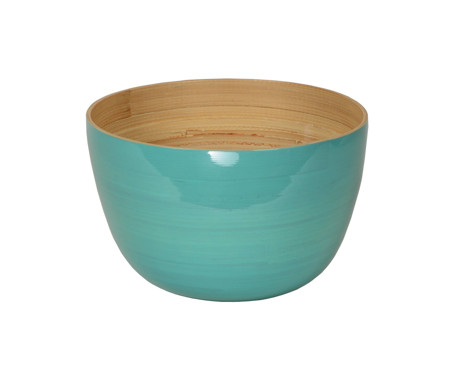 Bamboo Serving Bowl: Turquoise