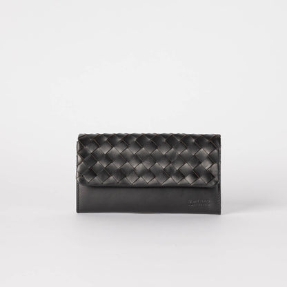 Pau's Pouch - Black Woven Leather