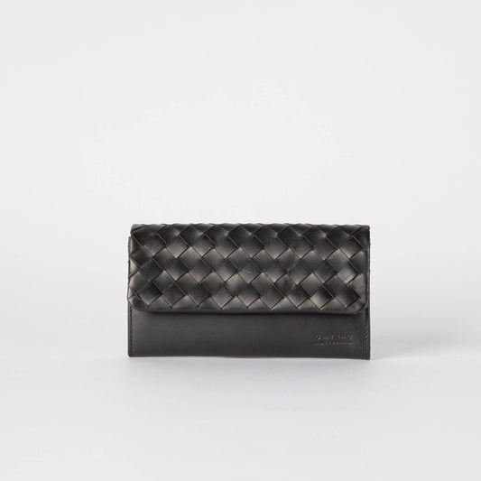 Pau's Pouch - Black Woven Leather