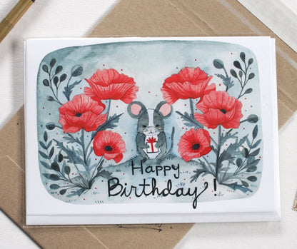 Birthday Card - Little Mouse