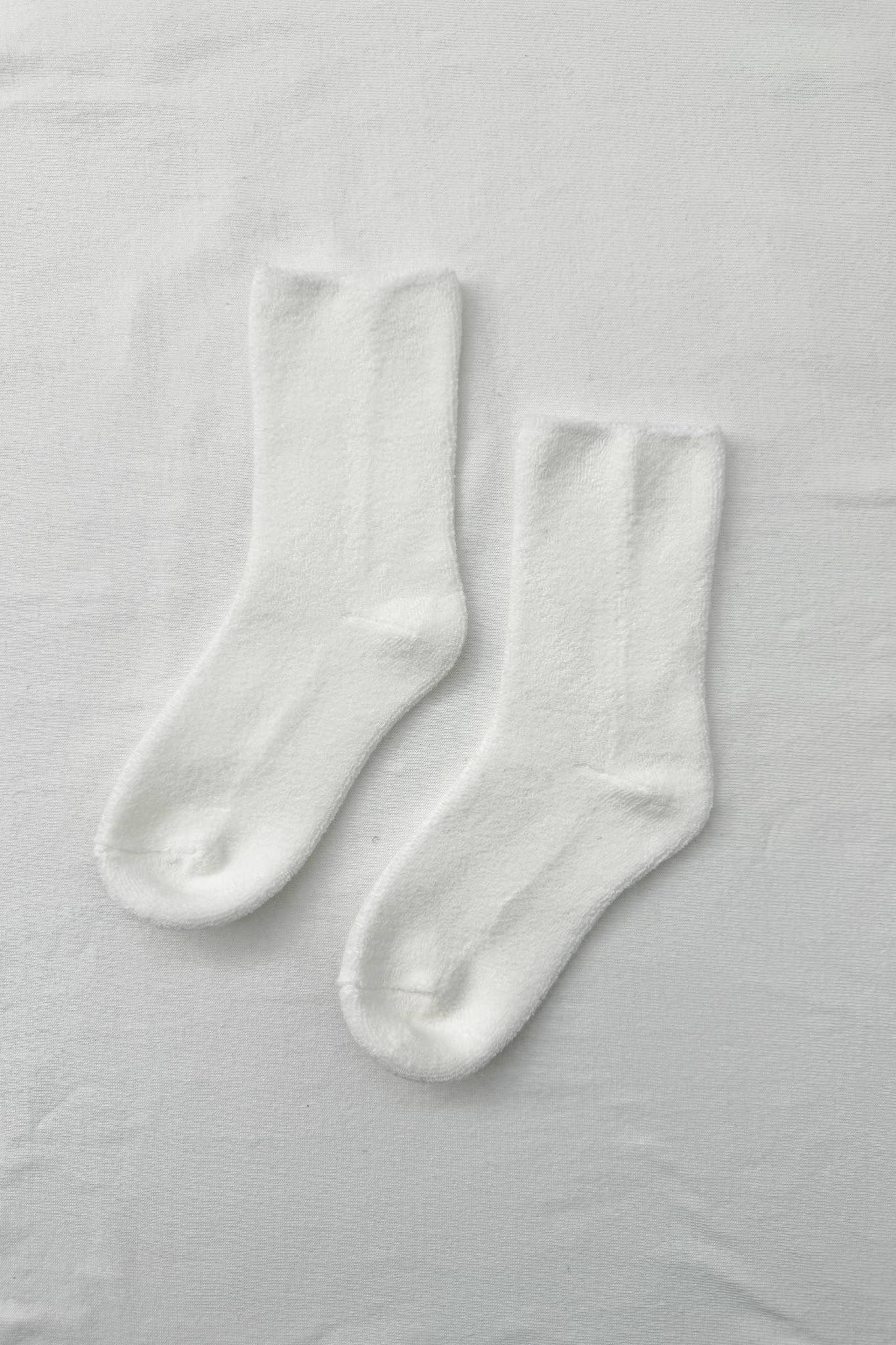 Cloud Socks: Ecru