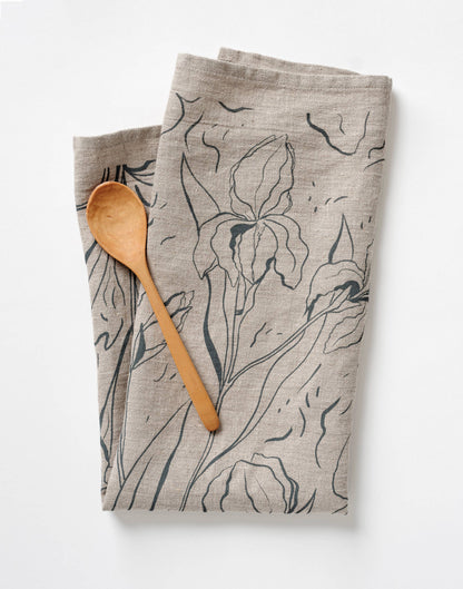 Iris Linen Tea Towel