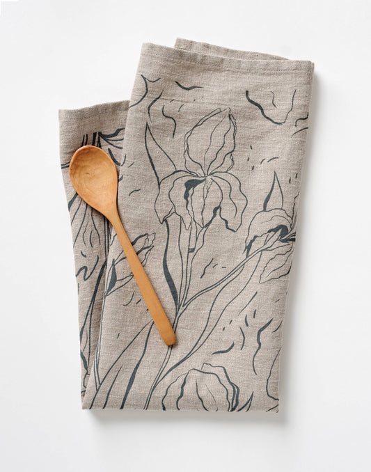 Iris Linen Tea Towel