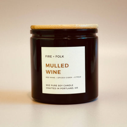 Mulled Wine | 9oz Wood Wick Soy Candle