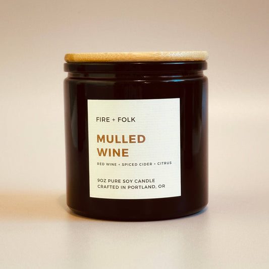 Mulled Wine | 9oz Wood Wick Soy Candle