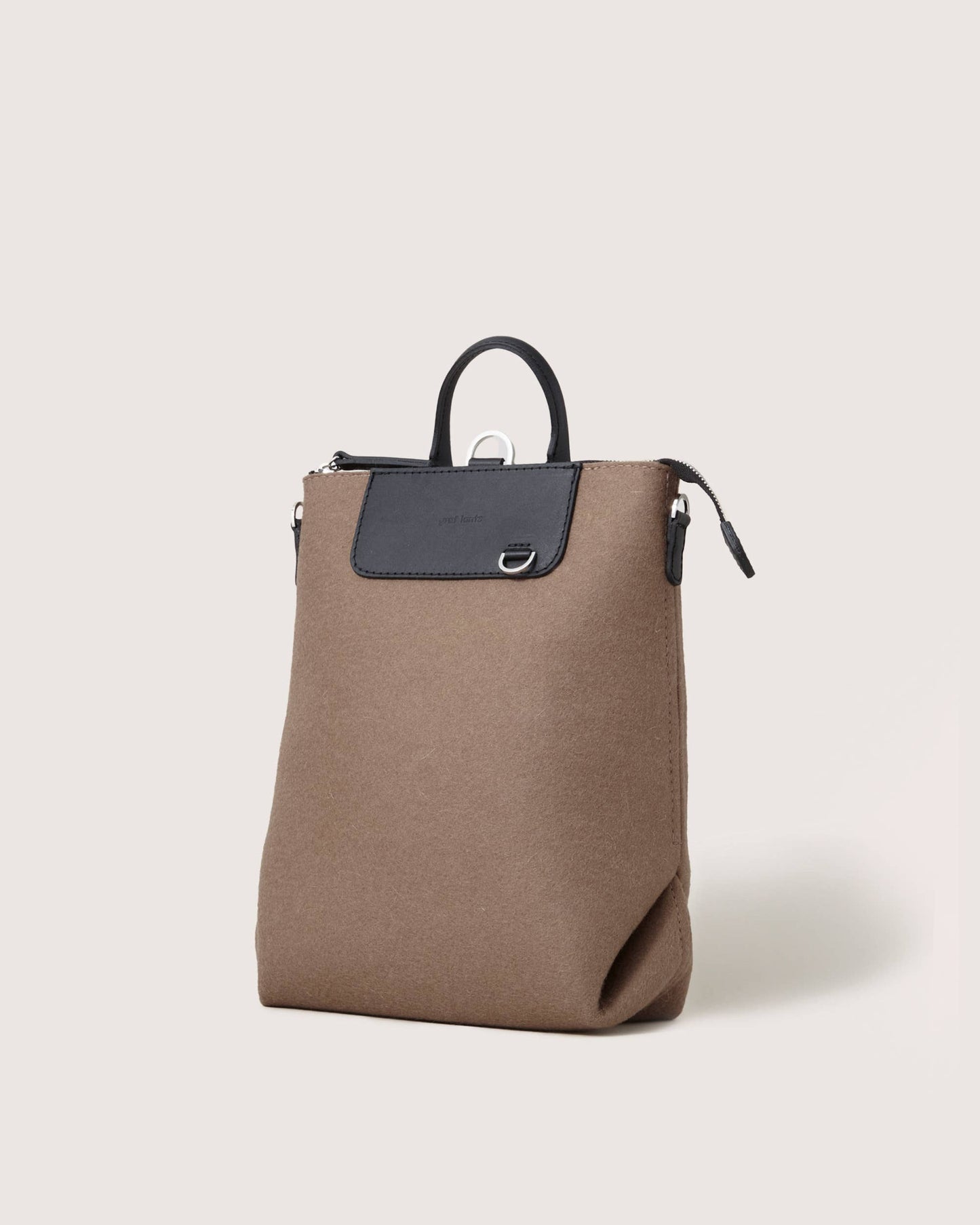 Bedford Merino Wool Midi Backpack - Cumin Black