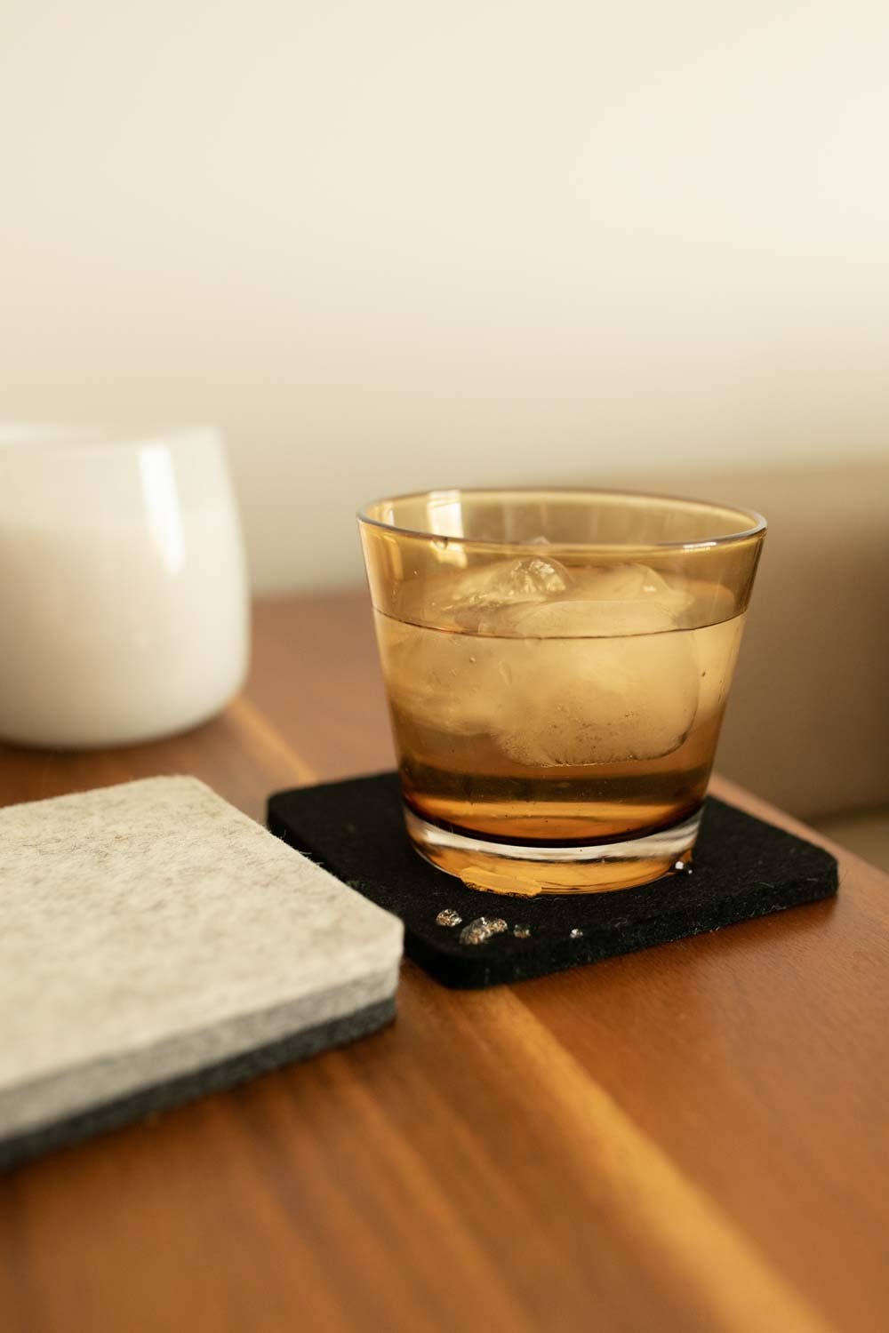 Earth: Bierfilzl Merino Wool Felt Square Coasters