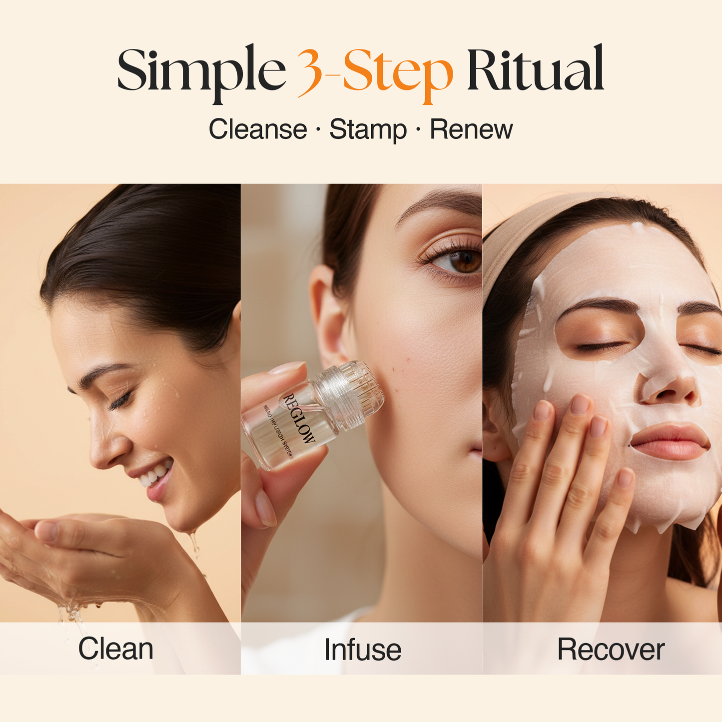 ReGlow - Award Winning Micro Infusion System - Stem Cells & Exosomes : 1.5 Months Supply - Stem Cell + Exosomes