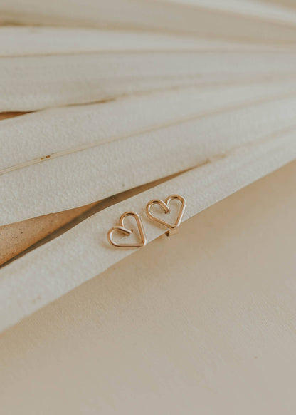 Open Heart Posts | 14kt Gold Fill