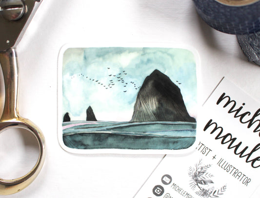 Vinyl Sticker Cannon Beach