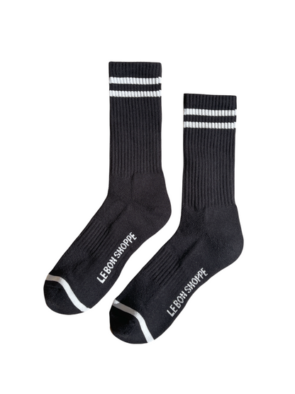 Le Bon Shoppe - Extended Boyfriend Socks: Classic White