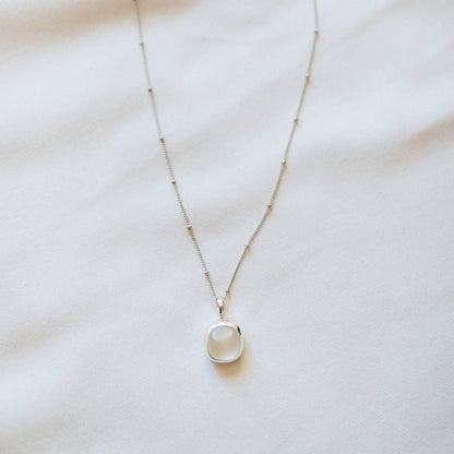 Sea Glass Necklace (Handmade): Blue