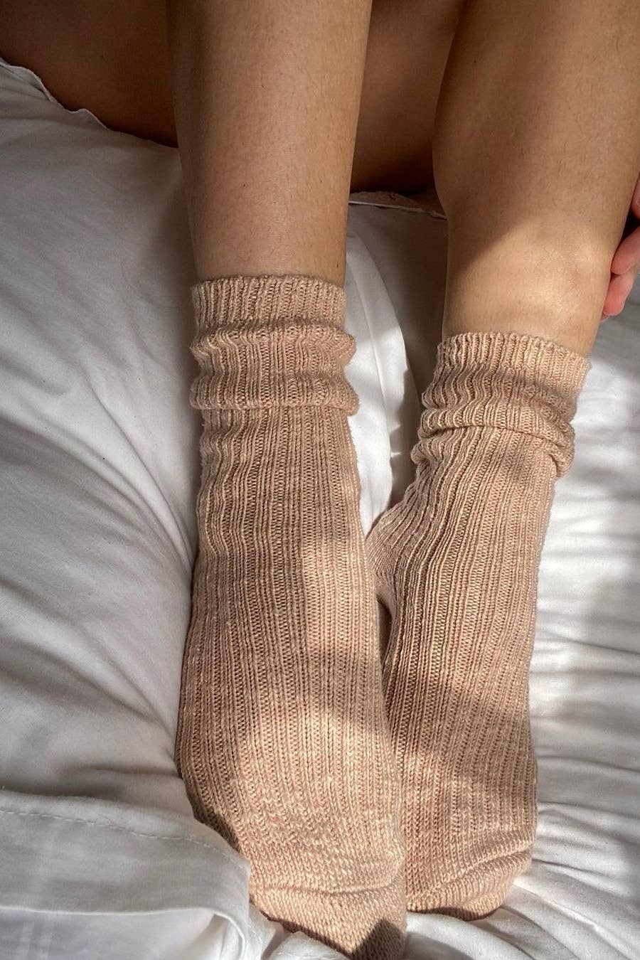 Cottage Socks: Ht. Grey