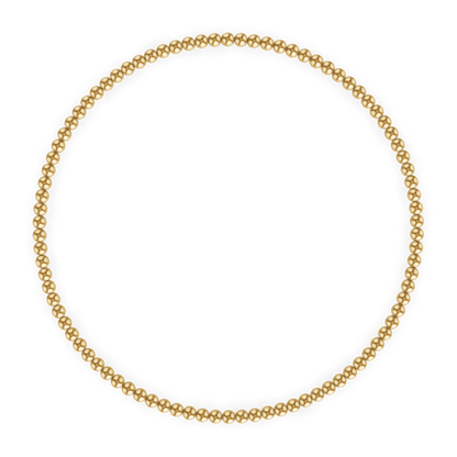 2MM Gold Ball Bracelet: Gold / 7.5"