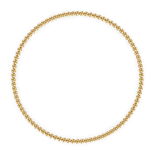 2MM Gold Ball Bracelet: Gold / 7.5"