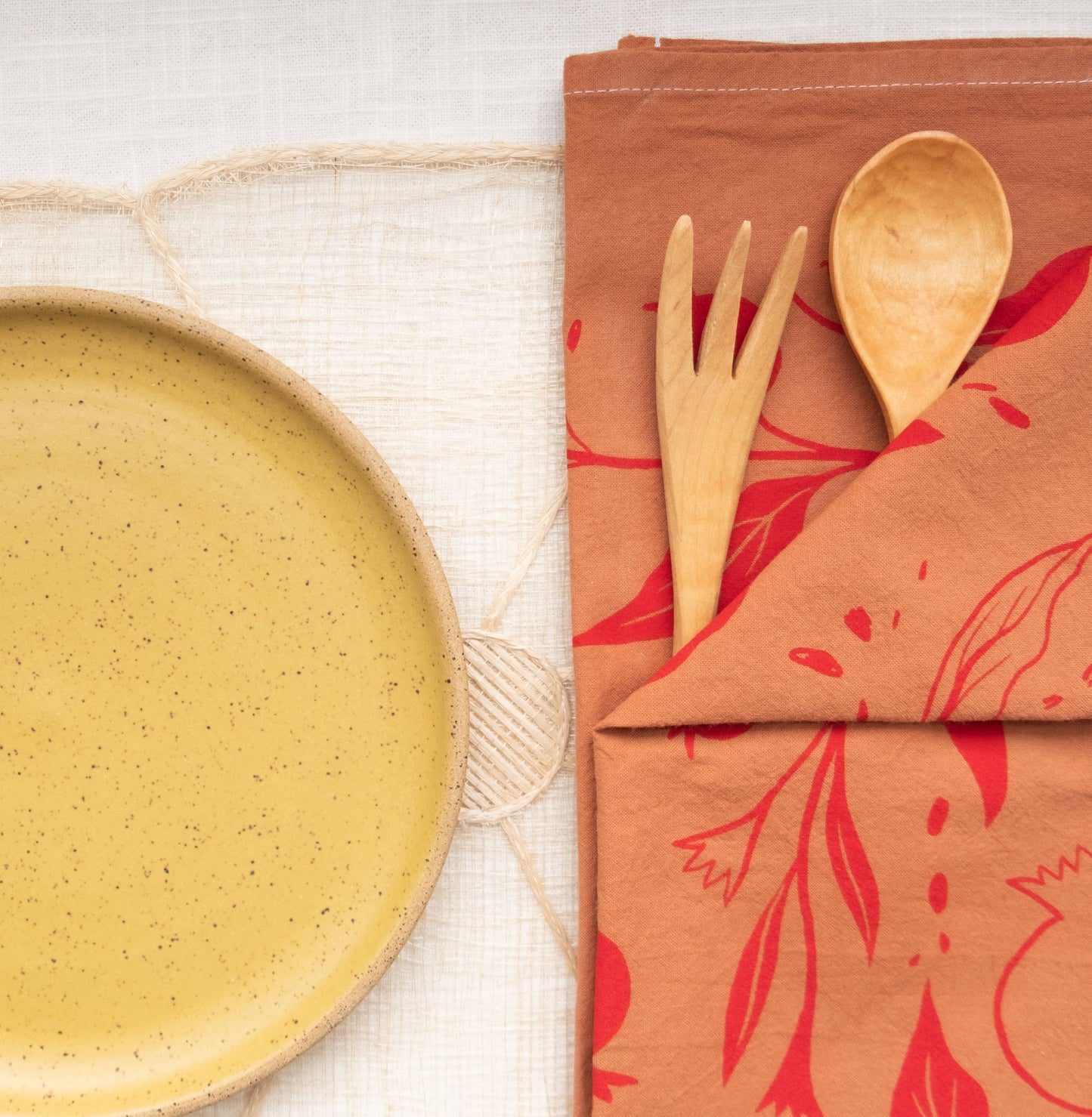 Pomegranate Cotton Tea Towel