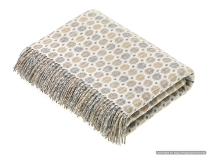 Gold Merino Lambswool Throw Made in England