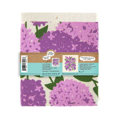 The Neighborgoods - Lilacs - Dish Towel + Sponge Cloth Set