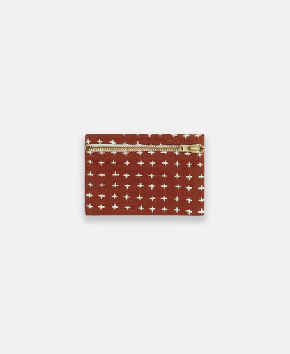 Cross-Stitch Coin Purse: Slate