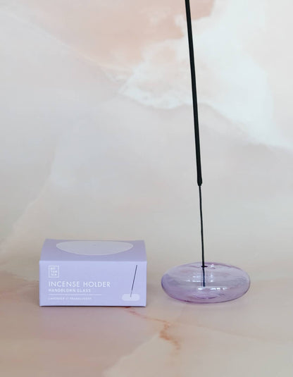 Glass Bubble Incense Holder : Martini Olive Translucent