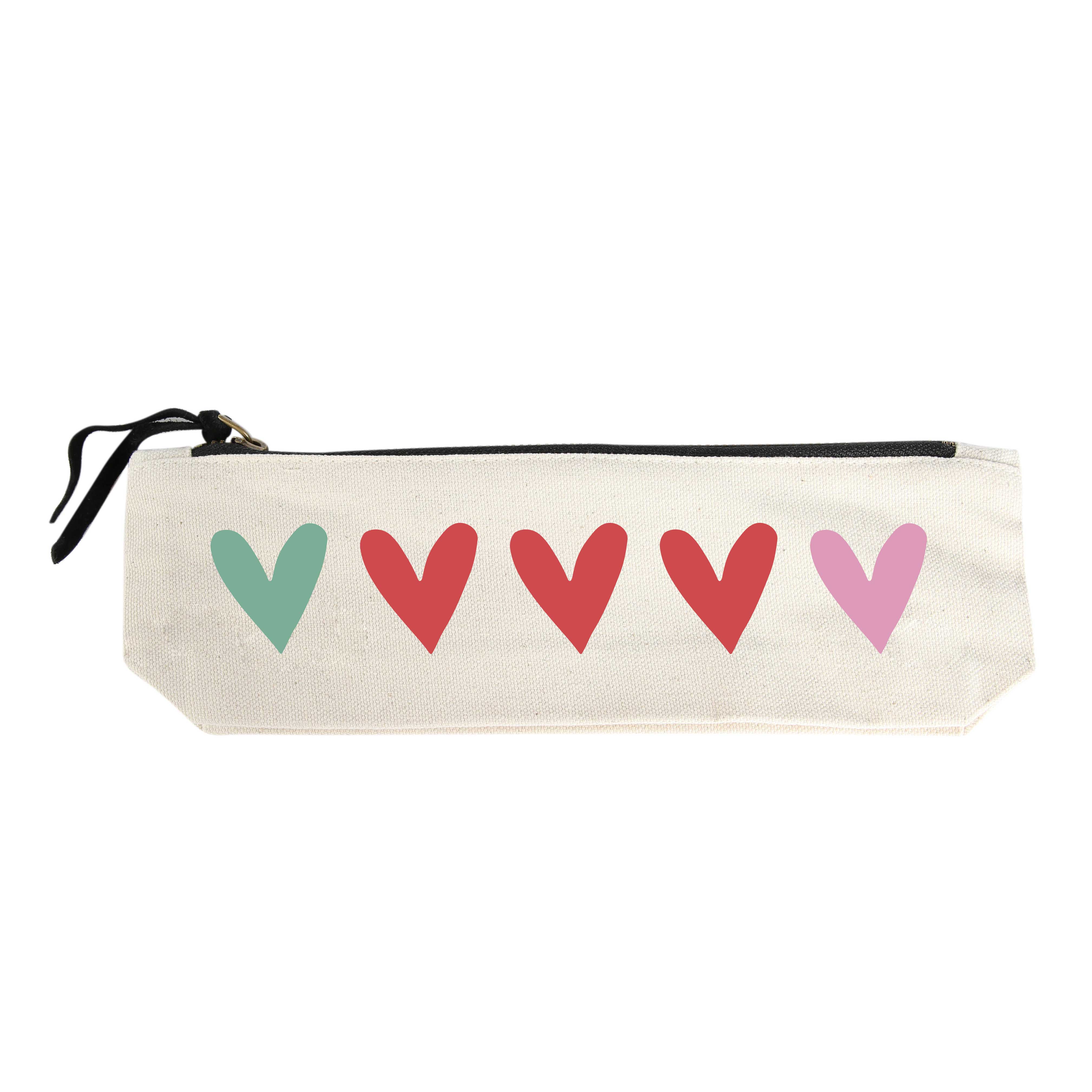 Potluck Press - Hearts Grid Pencil Pouch – Poppy & Hawk