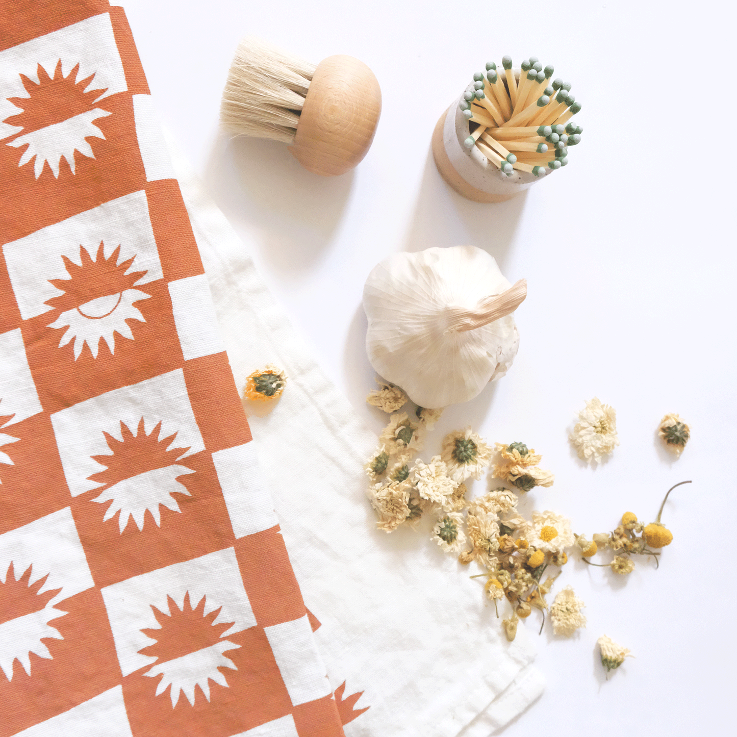 Sunrise Linen Tea Towel