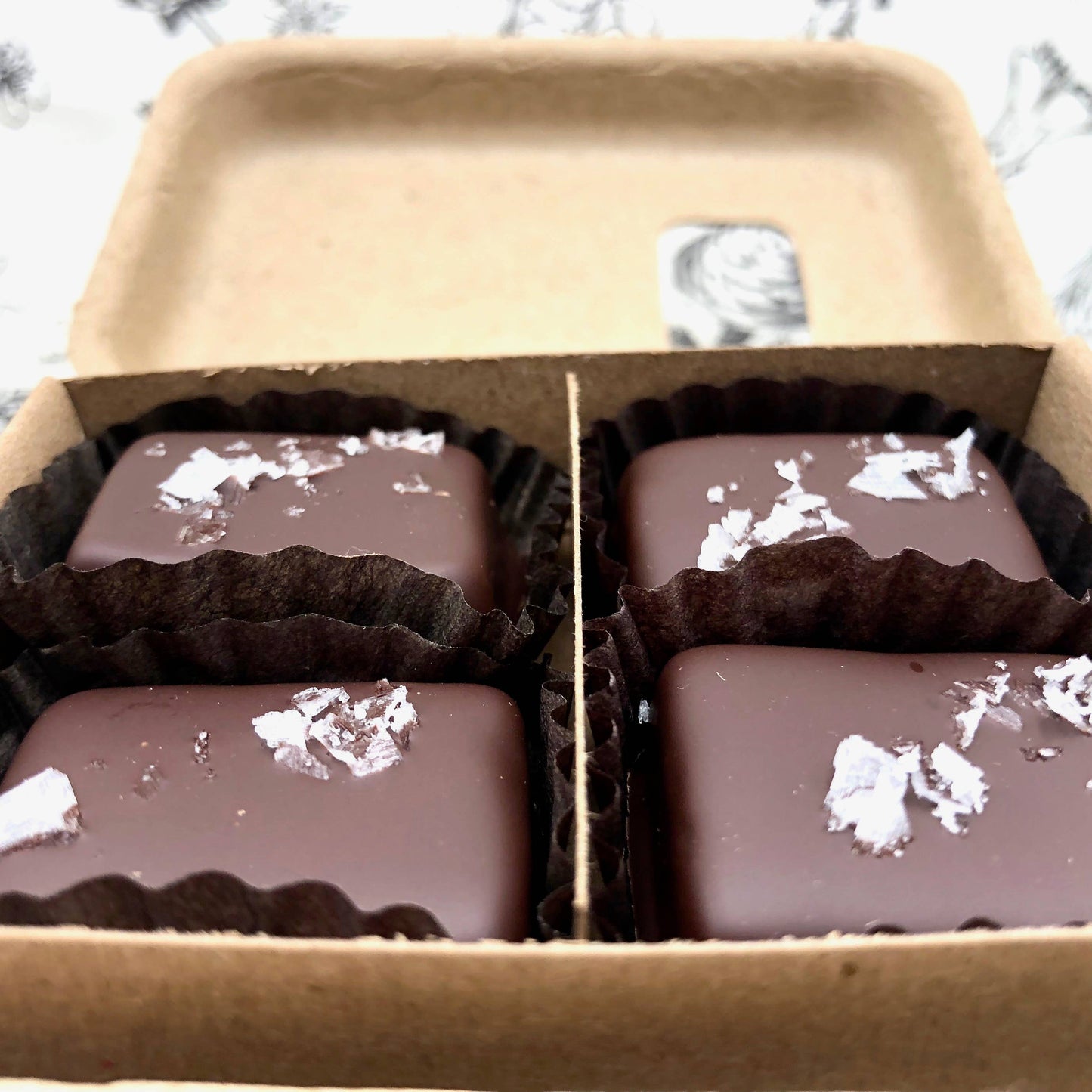 4 Piece Dark Chocolate Covered Salted Caramels