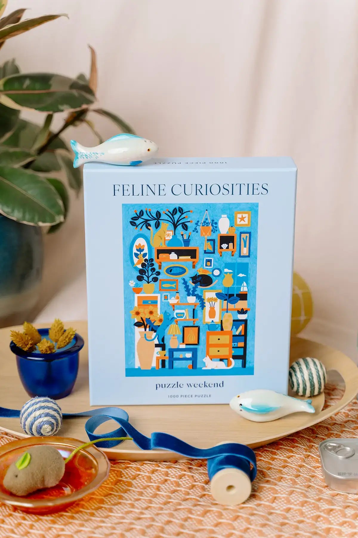 Feline Curiosities 1000 Piece Jigsaw Puzzle