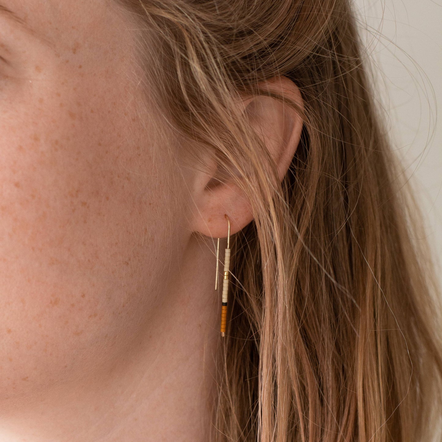 Mala Ear Pins: Rust / Large