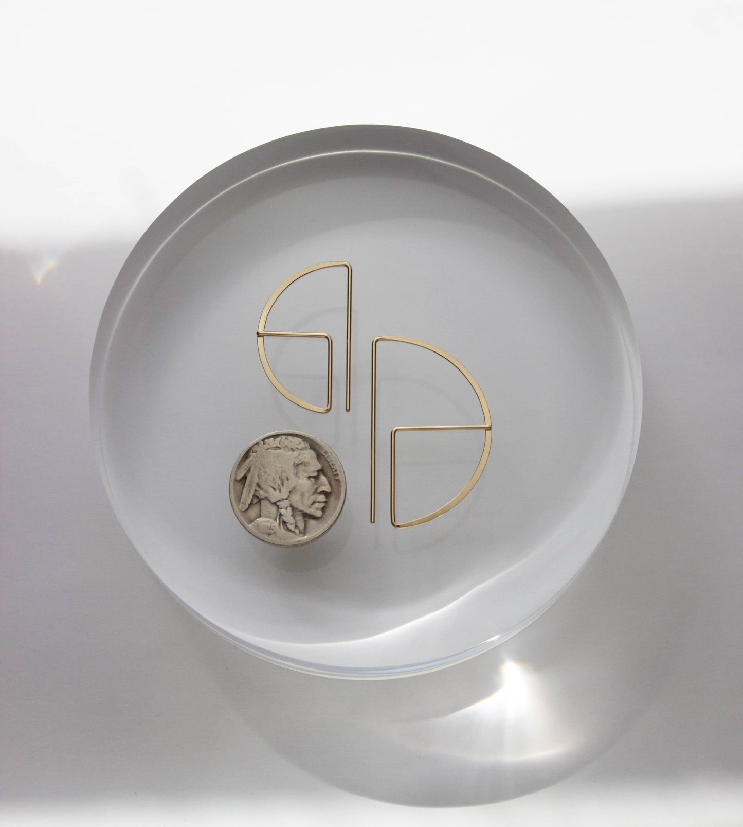 Sm. Round Profile Earrings: 14K Gold Fill
