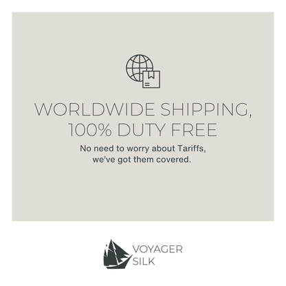 Voyager Silk - Silk Scarves - Botanical Colorblock | Women's Silk Scarf | Square Scarf