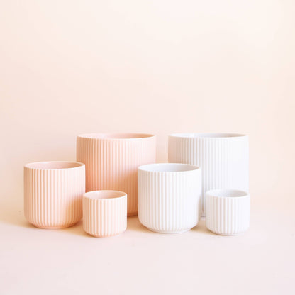 Lucy Planter | White : 3 inch