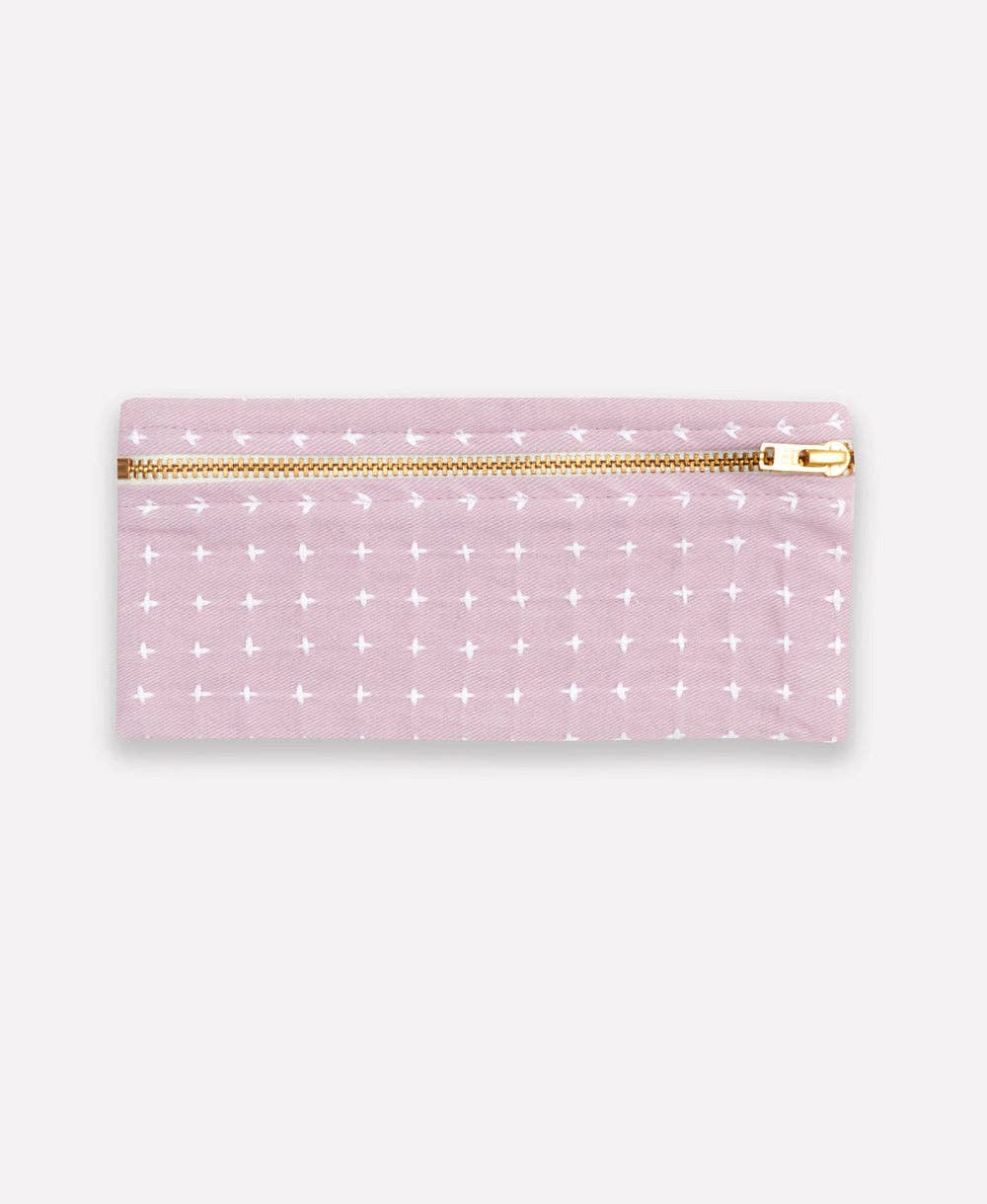 Cross-Stitch Pencil Case: Moss