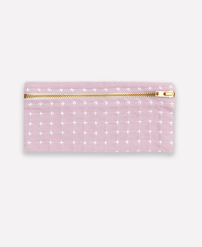 Cross-Stitch Pencil Case: Moss