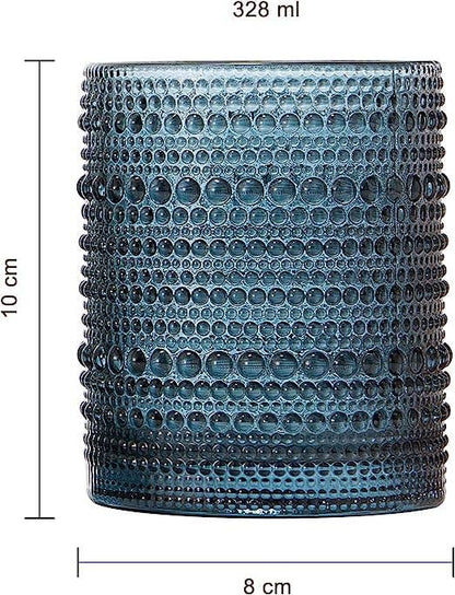 Beaded Tumbler Glass