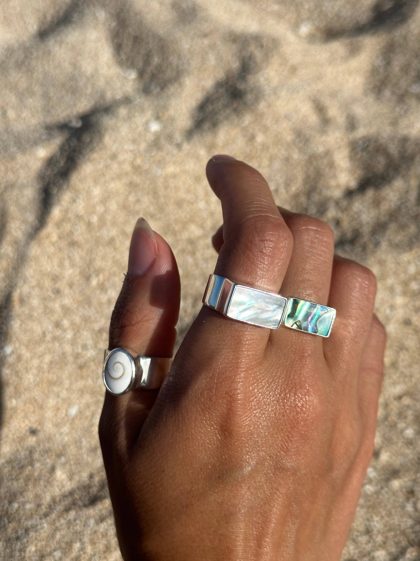 Morgan Ring - Abalone (Handmade): 9