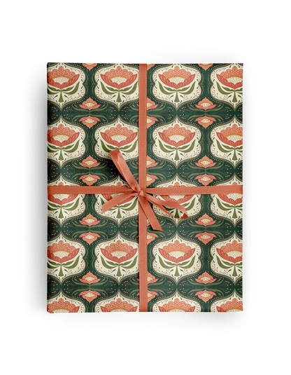 Trellis Florals Wrapping Paper