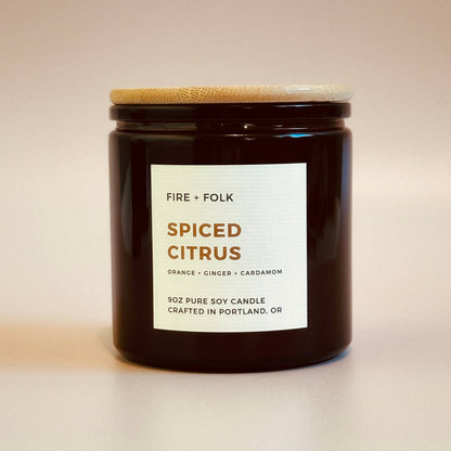 Spiced Citrus | 9oz Wood Wick Soy Candle